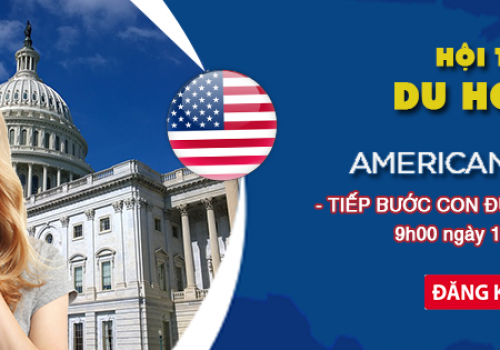 Hội thảo du học Mỹ nè các bạn ơi! Nhanh chân nhận ngay học bổng